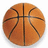 A pixelated basketball graphic with orange and brown tones, accompanied by orange text reading "John & Melissa = Bball LOVE" on a white background.