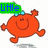 Animated orange cartoon character with blue bow and unicorn horn, displaying text labels 'Little', 'Miss', and 'FUN!' across frames.