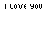 Static pixel art displays alternating text : 'I LOVE YOU' in bold black uppercase and 'IS THAT OK?' in lighter gray uppercase, arranged in a pattern on white background