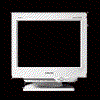 Four CRT monitors arranged in a on black background; two top screens blank, bottom-left screen shows white dot expanding into radial pattern, bottom-right screen displays orange 'Home Page' text over same pattern
