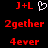 Red pixelated text and a white heart icon on black background, with one version showing the heart as animated.