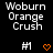 Pixelated text and symbols on a black background with a gray rectangle in the bottom-right corner.