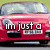 Red car with windshield wipers and text overlays reading "im just a bug on your windshield of life way off to the side where even the wipers dont hit!" across four