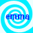 Four identical blue text 'emma' icons with white spiral backgrounds arranged in a on cyan background