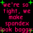 Pixelated pink text on black background with green plus signs, repeating phrases and visual variations across multiple instances.