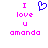 Pixelated text and a heart symbol in pink and blue on white background, with one version showing an animated heart.