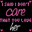 Animated contact sheet of 20 frames showing a text-based animation with repeated phrases in pink and white on black background, featuring alternating 'care'/'love' words and heart symbols.