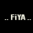 Two identical pixelated text displays showing ".. FiYA .." on a black background with white characters.