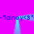A static icon with a bright pink background featuring a light blue rectangular frame and repeated text "~laineys<3" in dark blue.