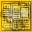 Four distinct yellow and black graphic arranged in a , each containing abstract document-like layouts with rectangular shapes and horizontal lines
