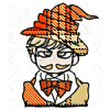 Five cartoon-style character icons with distinct clothing and accessories on a white background.