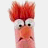 Animated contact sheet of a cartoon character's face with red hair and orange skin, surrounded by repeated 'meep' text in various sizes and positions across sampled frames.