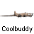 Animated sequence showing a small aircraft icon with visible text 'Coolbuddy' beneath it, displaying two distinct states of motion.