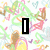 A pixelated image with a green heart, colorful abstract shapes, and text reading "I luv Frank!" in bold black-outlined letters.