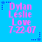 Pixelated text on a bright blue background with pink and blue star accents, displaying names and a date.