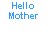 Static image of blue pixelated text on white background with multiple phrases arranged in a