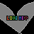 Four identical gray heart shapes arranged in a on black background, each containing 'LOVE ME' text with rainbow-colored letters and pixelated heart symbol
