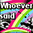A pixelated image with rainbow-colored background and overlaid text fragments including "Whoevernothing", "said", "was", "poss ible", "never tried", "a revolving slammingdoor".