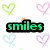 A static digital image with a white background featuring scattered heart outlines in pastel colors, overlaid with text blocks in green and blue.