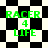 Green text 'RACER 4 LIFE' on a black-and-white checkered background with two distinct patterns.