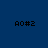 Four identical pixelated icons display 'AO#2' text over a blue background with varying light effects.