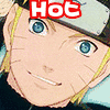 Four anime-style character portraits with red text overlays: 'Hot', 'Sexy', 'Handsome', and a blank space, arranged in a