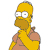 Pixelated yellow-skinned character with brown hair, white eyes, and a brown beard wearing a yellow shirt against a plain background.