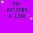 Purple background with repeated text and star animations