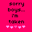 Pixelated text on bright pink background with five heart symbols below, showing animation where one central heart changes color.