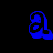 A static contact sheet of an animated icon featuring blue stylized text on a black background with gray transparency indicator in the bottom-right corner.