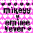 Pixelated text and heart symbols on a pink-and-white patterned background with repeated names and phrases.