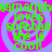 A static image with four identical spiral patterns on a purple background, each containing green text reading "samantha loves softball she is cool!".