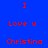 Red pixelated text on blue background reads 'I Love u Christina' in two vertical with identical repeated content