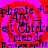 A repeating pattern of red spiral shapes on a bright pink background with overlaid text fragments including "Apple" and "Friend of" in dark blue.