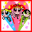 Four pixelated cartoon characters in a , each with large eyes and distinct colored outfits against red borders