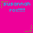 A bright pink background displays repeated cyan text 'susannah rox!!!!!' with green and brown star-like sparkles, animated in a pattern