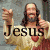 Pixelated image of a figure with long hair and a robe, displaying text fragments and repeated 'HELL!' text over skull silhouettes.