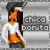 A 50x50 pixel animated buddy icon featuring a cartoon woman with orange skin, dark hair in a ponytail, white top, and orange skirt, shown in two sequential frames against a gray background with text "chi:to bon:ito".