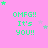 Pink background with green text reading "OMFG!! It's you!!" and scattered green and purple stars in a pattern