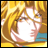 Pixelated anime-style character with blonde hair and closed eyes, next to black background with white text reading "Anime IM" and "com".