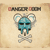 A 2x2 contact sheet of a pixelated animated icon featuring the text "DANGER DOOM" and promotional text for an October 11 release, with one frame showing a blue helmeted character with crossed bones.