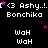 Pixelated text and star patterns repeat across a black background with white, pink, and gray elements.