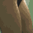 A 48x48 pixel animated contact sheet showing five sequential frames of a woman in black attire with long dark hair, featuring close-ups of her legs, torso, and face against green and white backgrounds.