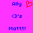 Pixelated text and symbols on a bright pink background with blue text and red heart symbol.