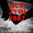 Red text on grayscale background displays 'OCT. 25TH 2007', 'SILENT DAY Help Honor', and '50 million babies that have been aborted' across four quadrants.