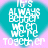 Pixelated text reads 'IT'S ALWAYS BETTER TO BE A DOLL' on a gradient background transitioning from cyan to pink.