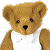 A pixelated teddy bear in a white tank top on the left, next to green text reading "Original Icons .com" on a dark green background.