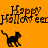 Orange background with "Happy Halloween" text and black cat silhouette; one frame shows gray rectangle overlay on right side.