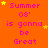 Orange background with pink text reading 'Summer 08' is gonna be Great' and yellow stars, static image.