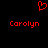 Red pixelated heart symbol above two identical red text labels on a black background.